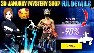 TONIGHT MYSTERY SHOP FULL DETAILS | NEXT MYSTERY SHOP FREE FIRE | 30 JANUARY MYSTERY SHOP | FF EVENT