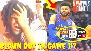 NUGGETS VS SUNS REACTION PLAYOFFS WESTERN SEMIFINALS GAME 1 NUGGETS VS SUNS HIGHLIGHTS REACTION
