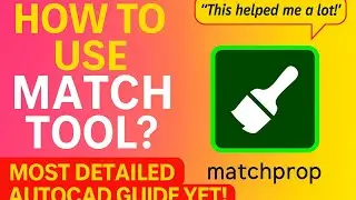 How to Use MATCH TOOL in AutoCAD | Copy Properties Like a PRO!! | L-24