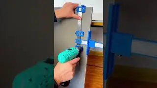 Cabinet Hardware Jig 🛠️ Genius DIY Hack | #Shorts