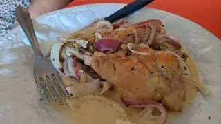 Pollo encebollado con crema | clásico de la cocina salvadoreña | LDC