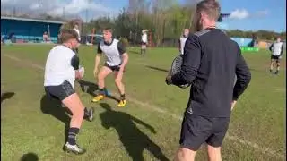 Handling Warm Up into Channel Drill - Pick Offs - Exeter Chiefs