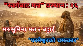 मरुभूमिमा स्वर्गीय भोजन: मन्न र बट्टाई प्रस्थान :१६ उजाडस्थानको यात्रा र विश्वासको परीक्षा 