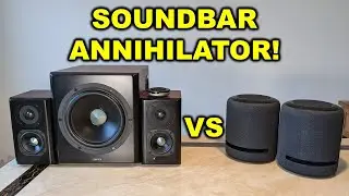 2 Echo Studios Vs Edifier 2.1 System. Soundbars Beware😬! (PART ONE)