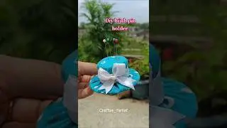 Diy hijab pin holder with waste material | cute hijab pin holder #shots #diy