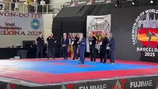 Grandmaster Choi Jung Hwa anoints new 9th Degrees at ITF World Champs #taekwondo #martialarts