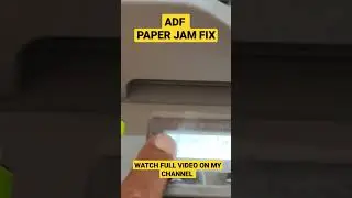 HOW TO FIX ADF PAPER JAM ON BROTHER LASER PRIBTERS #shorts #adf #paperjam #repairing #subscribe