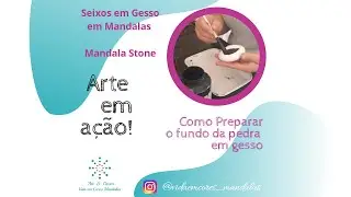 Mandala em Pontilhismo - Tutorial: como pintar seixos em gesso