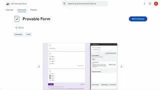 Provable Form Browser Extension for Chrome (notarize online form submissions)