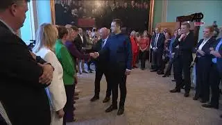 Greenland's new PM Jens-Frederik Nielsen holds audience with Denmark's King Frederik