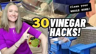 WHITE VINEGAR HACKS | Watch What Happened When I Cleaned These 30 Things!