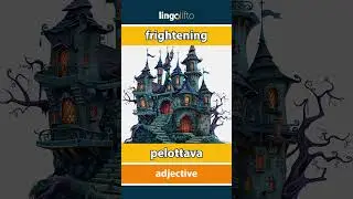 🇬🇧🇫🇮 frightening - pelottava : vocabulary builder : learn English : opetellaan englantia