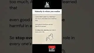 🌱 Even good intentions hurt in excess. Balance is maturity. 💡 #LifeLesson #shorts #caring #subscribe