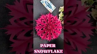 How to Make a 3D Paper Snowflake | Easy Christmas DIY Decoration Craft Idea