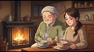 A Quiet Winter Morning in the Village | Cozy Stove Life and Slow Living ASMR