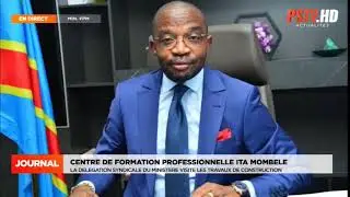 Jonas Boonga PST de la Délégation Syndicale du Ministère de la Formation Professionnelle en visite.