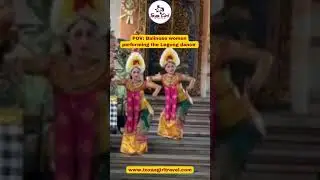 Balinese women perform the Legong dance