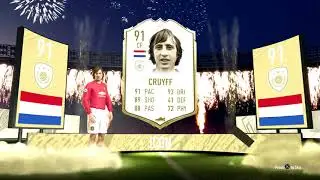 OMG!!!! 91+ JOHAN CRUYFF IN A MID-ICON PACK!!!!! (FIFA 20 PACK OPENING)