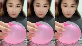 ASMR BALLOON ICE| CRISPY CRUNCHY OF BALLOON ICE 