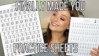 Modern Calligraphy Practice Sheets Intro and How To Use | Carter Sams