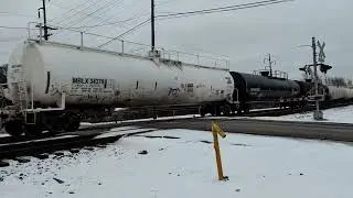 A pre-merger UPNS manifest train meeting a NS manifest train.
