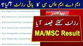 MA MSc Results 2022 | 24 February Results 2022 MA MSc | PU MA MSc Part 1 & 2 Results 2022