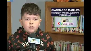 Kidcaster Gianmarco gives your Wednesday morning forecast from Starlight Park Elementary School