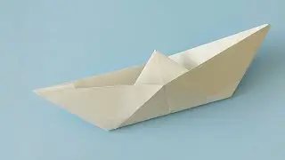 Boot falten aus Papier | Papierboot falten | Origami Schiff falten DIY