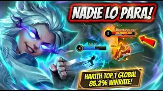 ¡HARITH DESPUES DEL NERF SIGUE MUY FUERTE! HARITH TOP 1 GLOBAL 85.2% WINRATE! | MOBILE LEGENDS