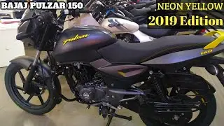 NEW BAJAJ PULSAR 150 Neon Yellow Mate Gray | BAJAJ PULSAR 150 BS6