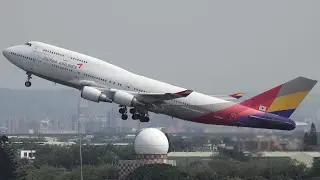 5 Minutes of Plane Spotting at Taipei Taoyuan Airport (TPE/RCTP) |桃園機場飛機起降