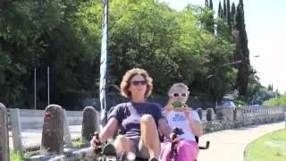 Trimobil Pedelec Trike Rikshaw in Italy at Garda