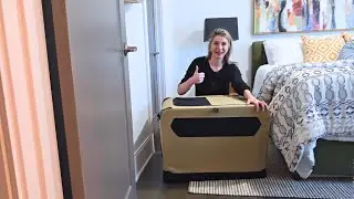 Best Travel Crate for Dogs? Amazon Basics Soft-Sided Crate Review B0713T9LHB