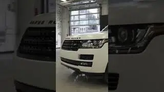Range Rover White Vinyl Wrap