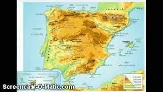 the mountains and plains in Spain