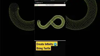 Love coding ❤️❤️ Create Infinity symbol using python 