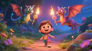 Flying Dragons in Candy Land | Fun Fantasy Song for Kids | Magical Adventure Rhyme