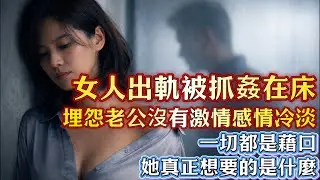 女人出轨被抓奸在床，埋怨老公没有激情感情冷淡，一切都是借口，她真正想要的是什么