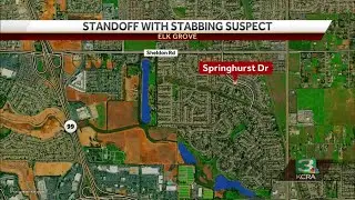 Roads closed in Elk Grove as officers search for stabbing suspect, police say
