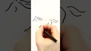 Mit einfachen Strichen Tiere zeichnen - #11 Pferd