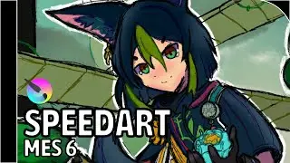 SpeedArt - Tighnari (Genshin Impact) - Praticado Desenho - 6º Mês