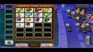 My first pvz game (I used cheating by happy mood 
