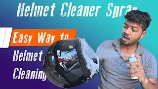 HOW TO MAINTAIN & CLEAN HELMET Helmet Cleaner Spray Test 🔥 | Dirty Helmet to Brand New in Minutes 4K