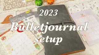 ダイソートラベラーズノートでバレットジャーナルセットアップ📔2023《COORDY》/ bulletjournal setup