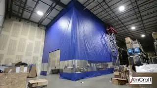 How to Install an Industrial Curtain Wall   AmCraft Manufacturing