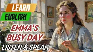 Emma's Busy Day | Improve Your English | English Listening Skills - Speaking Skills.