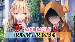 [Eng Sub] ASMR Battle Awakened Tsukasa vs Karen-chan on the Bench | Heaven Burns Red