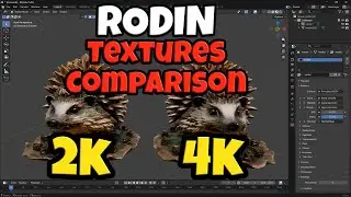 Rodin 3D Generative AI 2K vs 4K Textures &ndash; Quality Comparison #3dgenerativeai #3dmodeling