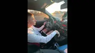 13 Year Old Practices Stick Shift on 2012 Fiat 500 Abarth