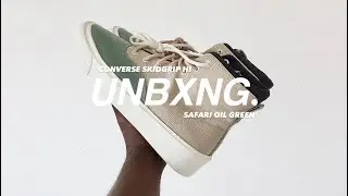 Converse Skidgrip Hi Safari Oil Green | Sneaker Unboxing.